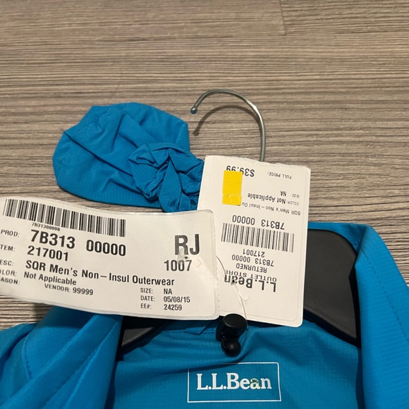 L.L. Bean Blue Zip-Up Men’s Vest - Picture 3 of 3